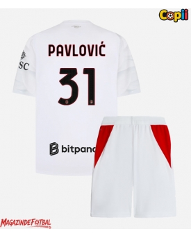 AC Milan Strahinja Pavlovic #31 Echipament de Fotbal Replică 2026-27 Copii Deplasare (+ Șorturi)
